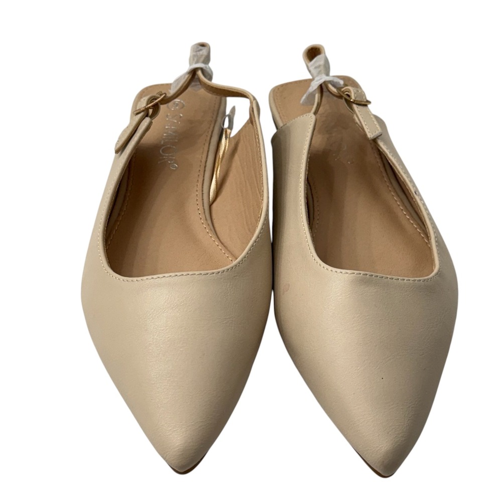 Samilor Women's Comfortable Slingback Pointed Toe Flat Shoes